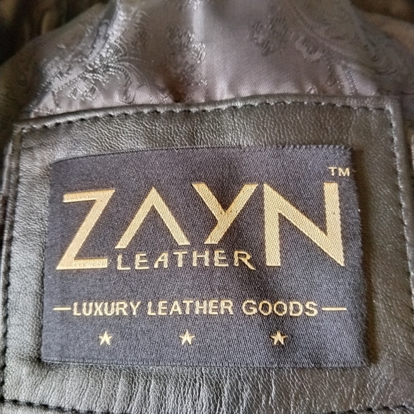 New Zayn 100% black leather sexy figure flattering crisscross lace back jacket - Picture 14 of 16